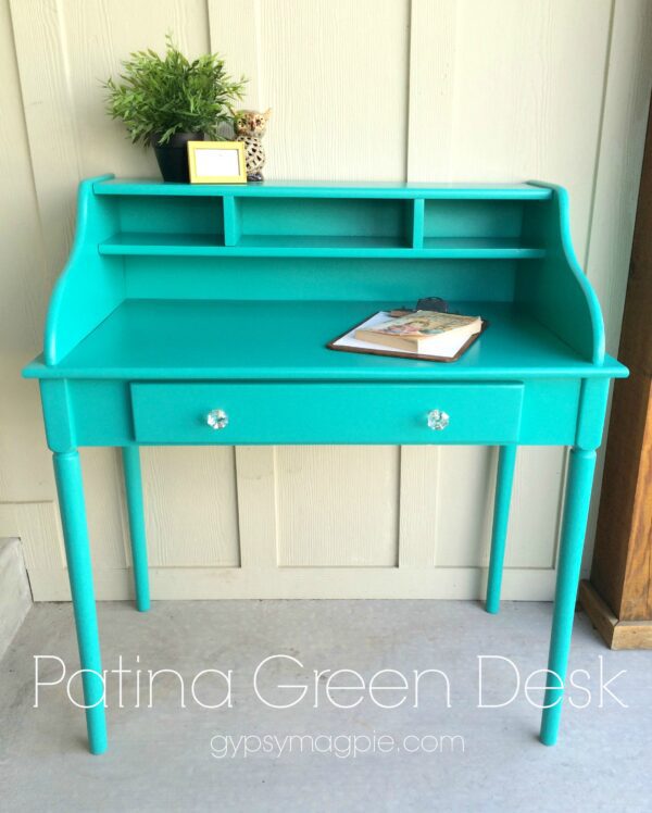 Patina Green Desk {Gypsy Magpie}