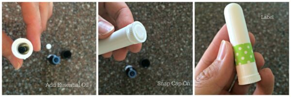 How to make an essential oil inhaler {Gypsy Magpie}