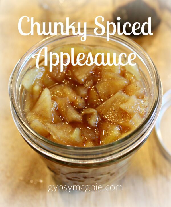 Chunky Spiced Applesauce {Gypsy Magpie}