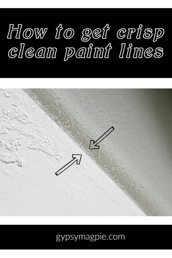 How to get crisp, clean paint lines | Gypsy Magpie