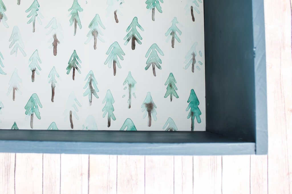 Navy and pine toy box | Gypsy Magpie