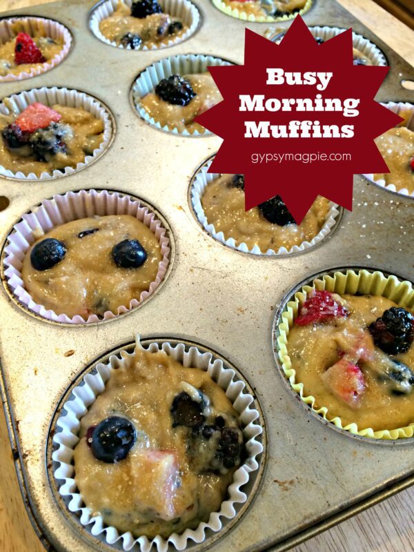 Busy Morning Muffins {Gypsy Magpie}