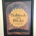 Ideas for creating fun chalkboards from old art you may already have around your house {Gypsy Magpie}