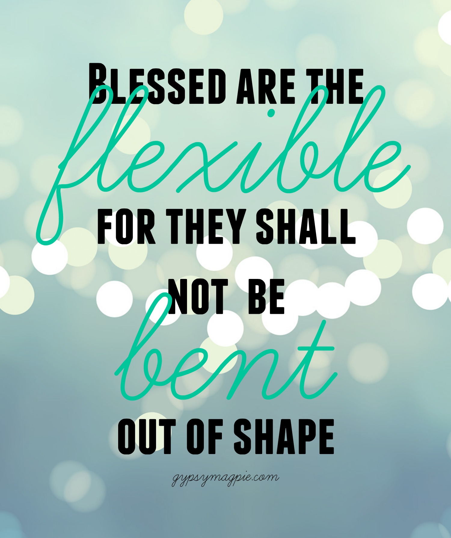 Blessed are the Flexible... what I learned from 30 Days of Yoga {Gypsy Magpie}