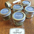 DIY Spice Jars with Chalkboard Labels {Gypsy Magpie}