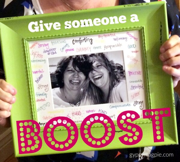 Give someone you love a Boost this Christmas by sharing the gifts you see in them