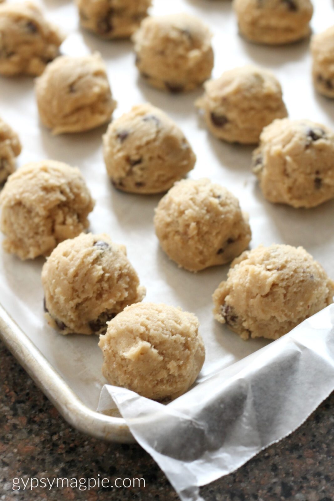 Big Batch Chocolate Chip Cookies Gypsy Magpie   Getting Ready To Freeze A Big Batch Of Cookie Dough 1067x1600 