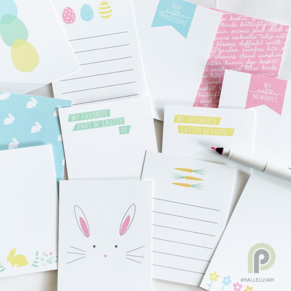 Easter journaling cards by Persnickety Prints
