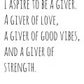 Aspire to be a Giver | Gypsy Magpie