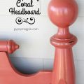 Darling handpainted Completely Coral headboard | Gypsy Magpie