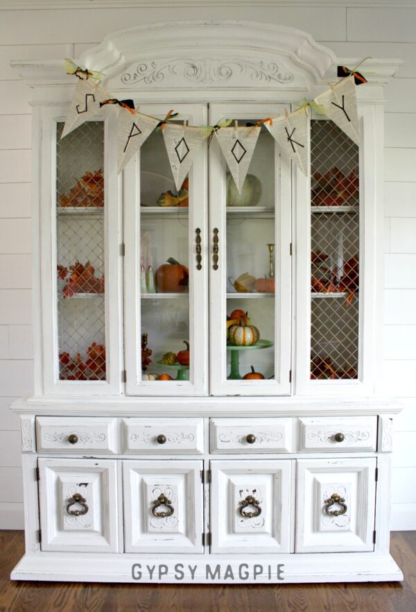 1980s Pure White Hutch. From hellish to heavenly with a whole lot of work! | Gypsy Magpie