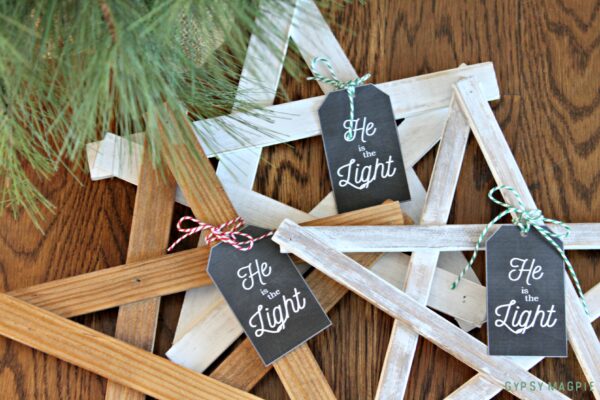 These simple Christmas Stars were so easy to build and make the cutest Christmas gifts!