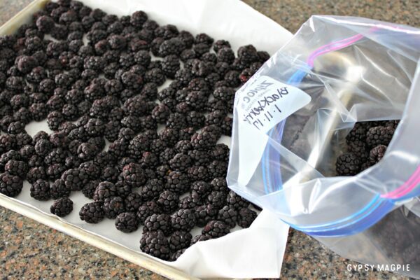 Freezing berries is so quick and easy with this simple frozen berry hack | Gypsy Magpie