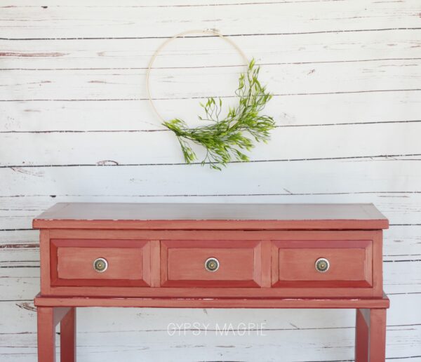 Tuscan Red Console Table | Gypsy Magpie
