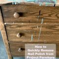 How to quickly remove nail polish from project furniture | Gypsy Magpie