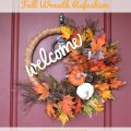 Fall wreath refashion | Gypsy Magpie