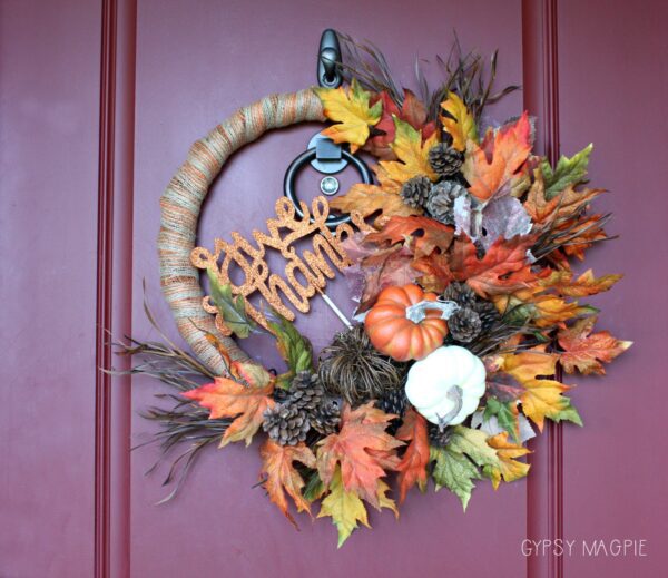 Thanksgiving wreath | Gypsy Magpie