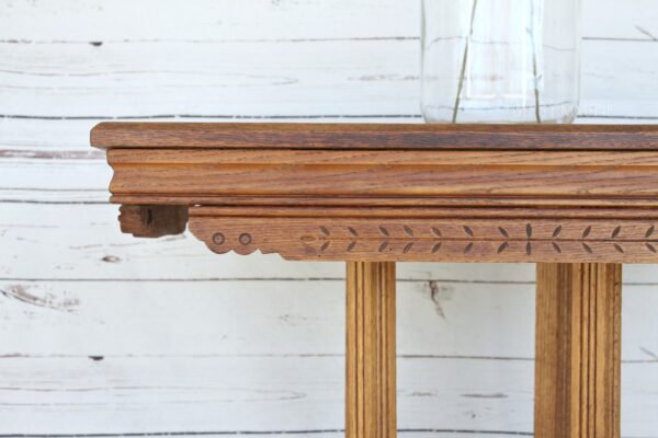 The carved details are so gorgeous on this Eastlake table! | Gypsy Magpie