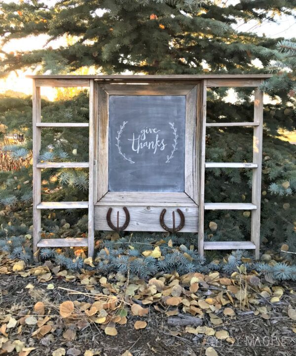 From forgotten in a flowerbed to the cutest barn-wood chalkboard! | Gypsy Magpie