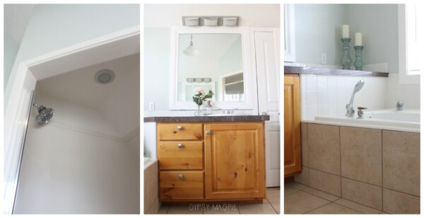 Before pics of my master bathroom. Not bad, just needs a little tweaking here and there. | Gypsy Magpie