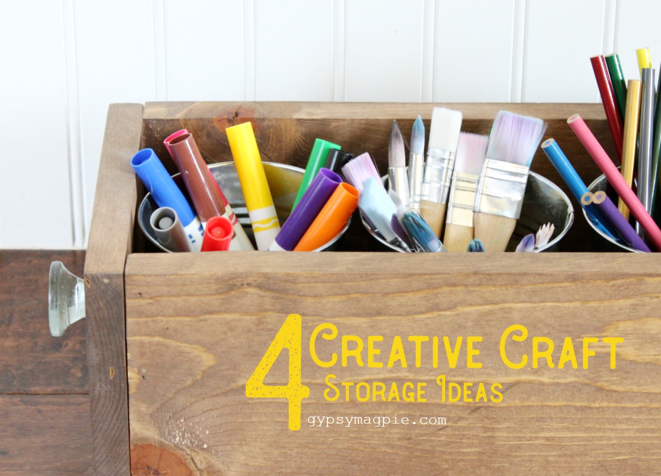 4 creative craft storage ideas | Gypsy Magpie