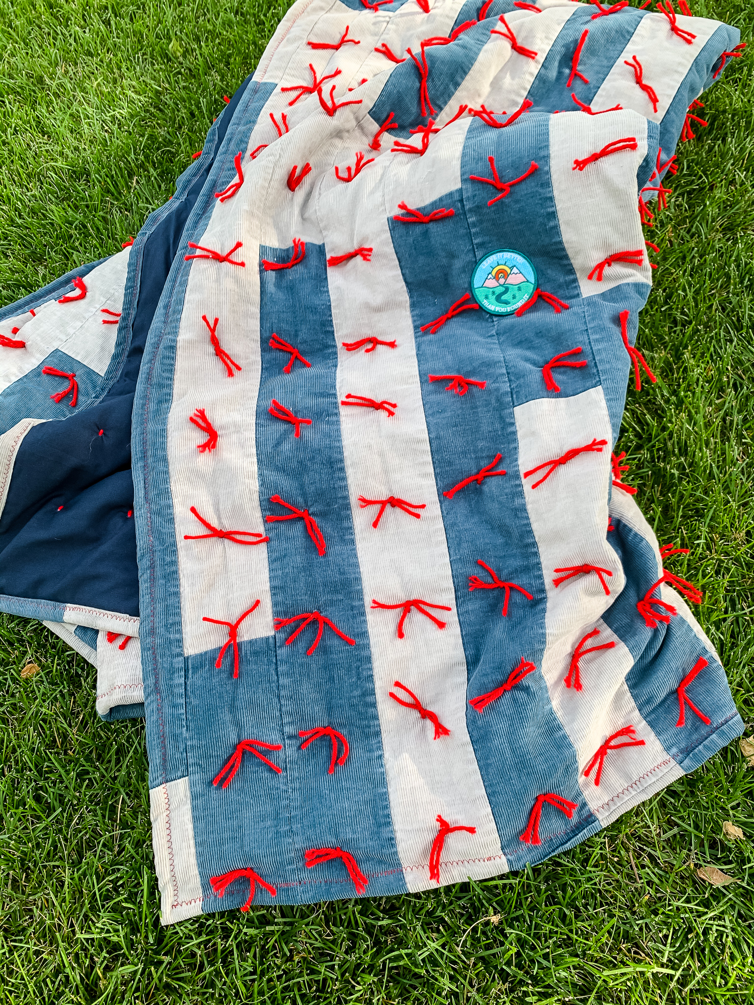 Dad's remade quilt, ready for Father's Day | Gypsy Magpie