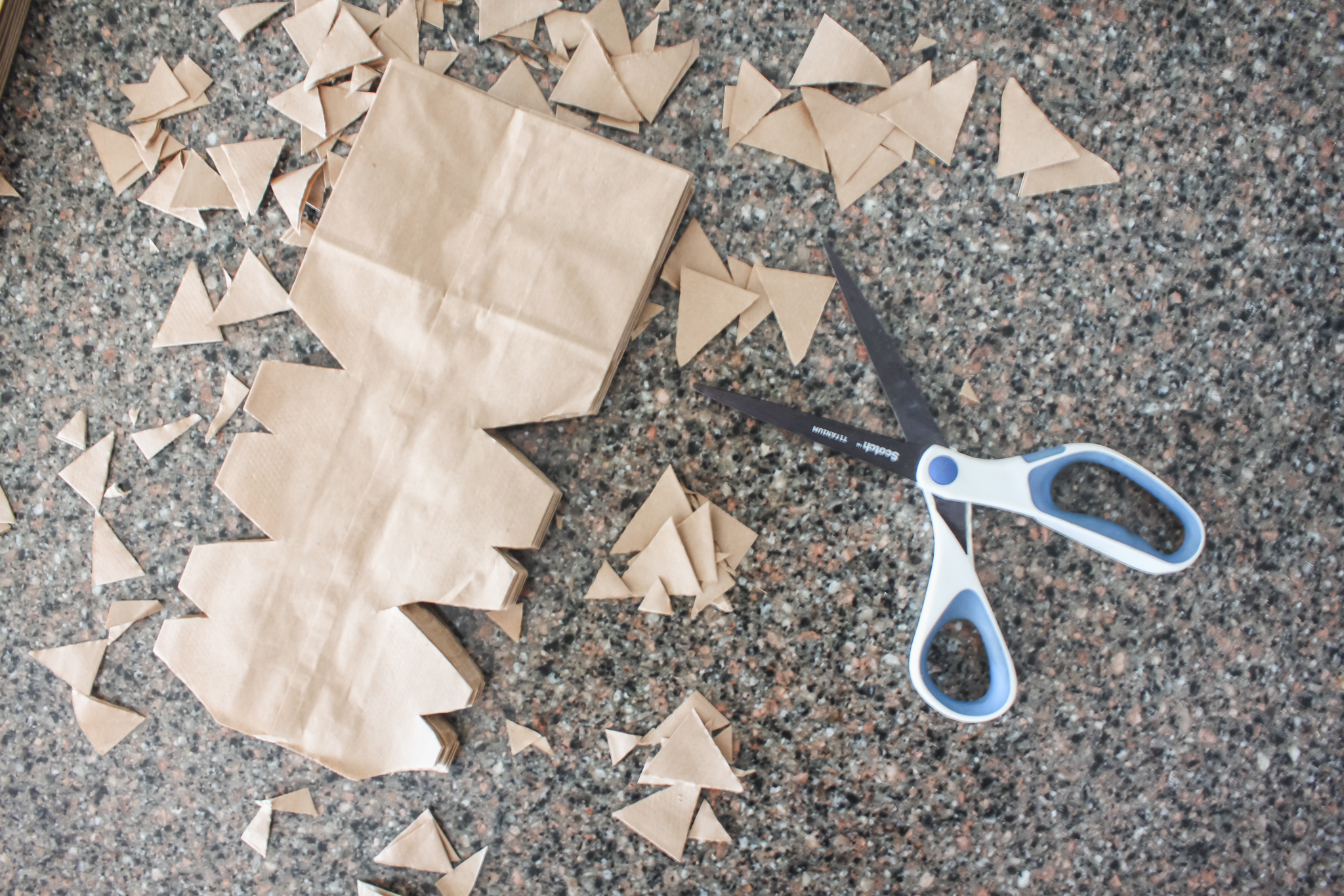 Simple DIY Paper Sack Snowflakes Gypsy Magpie