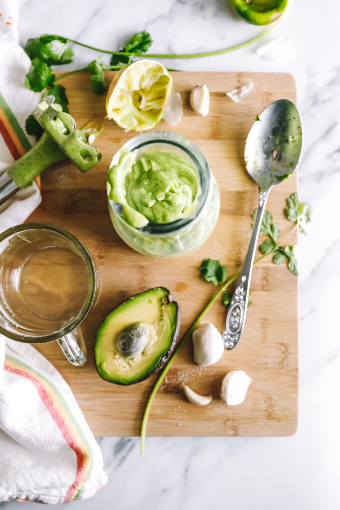 Avocado lime dressing that is easy to make and yummy too