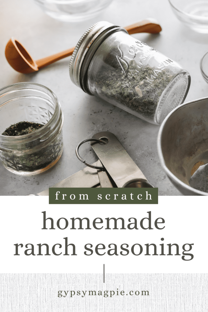 Would you like to make clean, delicious ranch seasoning at home? It's so simple!