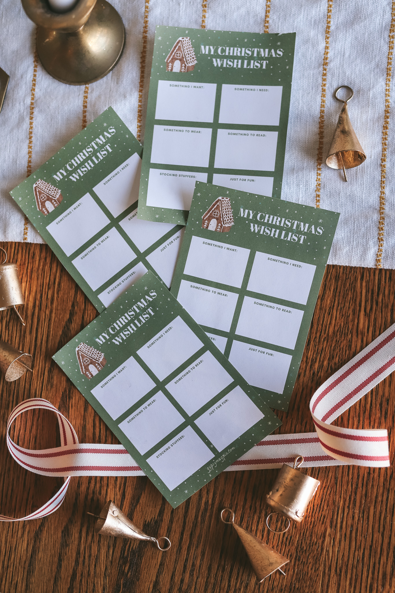 Free printable Christmas lists for the holiday season!